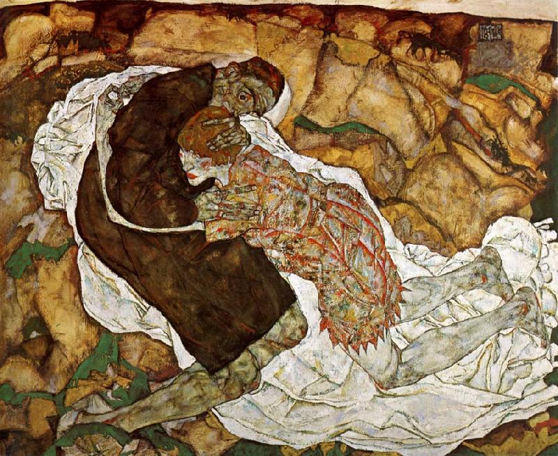 Egon Schiele Death and Girl oil painting image